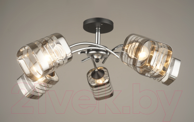 Потолочный светильник Mirastyle SX-N-3532/5 CH+BK