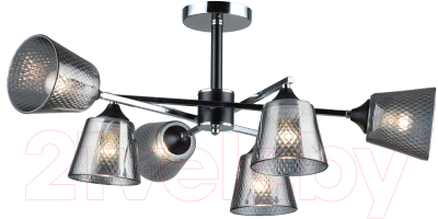 Потолочный светильник Mirastyle SX-N-4081/6 CH+BK - фото