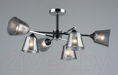 Потолочный светильник Mirastyle SX-N-4081/6 CH+BK