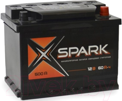 Автомобильный аккумулятор SPARK 500A (EN) R+ / SPA60-3-R - фото