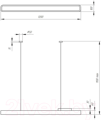 Потолочный светильник ЭРА Geometria Block SPO-113-B-40K-036 / Б0058859