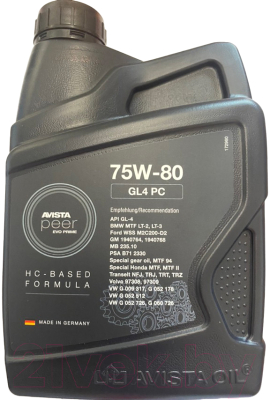 Трансмиссионное масло Avista Peer Evo Prime PC SAE 75W80 / 173426 - фото
