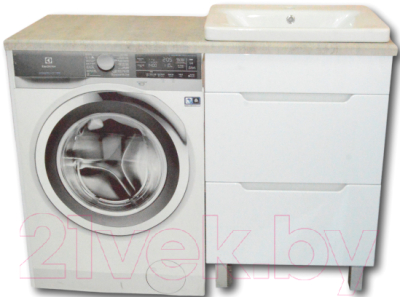 Тумба с умывальником Гамма Р23оФ8-У55 Софт-13055 СТ120 - фото