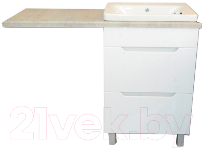 Тумба с умывальником Гамма Р23оФ8-У55 Софт-13055 СТ120