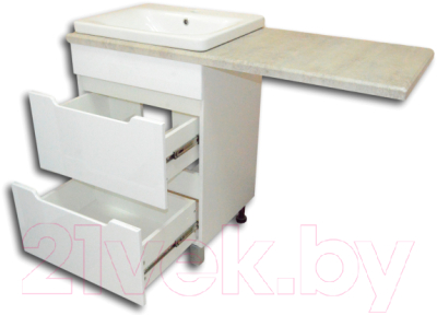 Тумба с умывальником Гамма Р23оФ8-У55 Софт-13055 СТ120