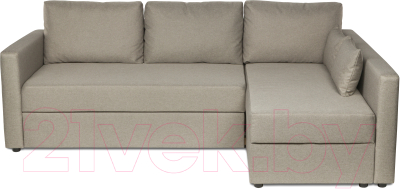Диван угловой Mio Tesoro Тилаус длинный подлокотник (Beige/Grey)