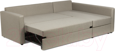 Диван угловой Mio Tesoro Тилаус длинный подлокотник (Beige/Grey)