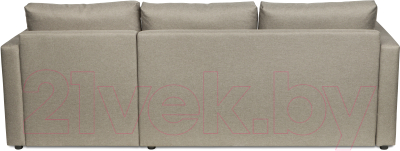 Диван угловой Mio Tesoro Тилаус длинный подлокотник (Beige/Grey)