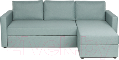 Диван угловой Mio Tesoro Тилаус короткий подлокотник (Mint/Grey)