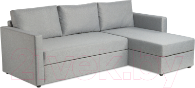 Диван угловой Mio Tesoro Тилаус короткий подлокотник (Grey) - фото