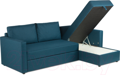 Диван угловой Mio Tesoro Тилаус короткий подлокотник (Turquoise)