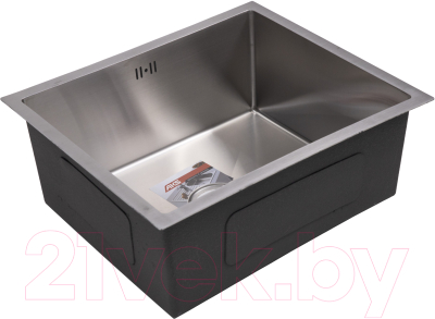 Мойка кухонная AKS Прямоугольная 57x46 (сатин никель)