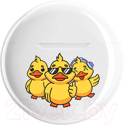 Беспроводные наушники Qumo TWS Vibe Ducks ВТ 0100 / Q42740 - фото