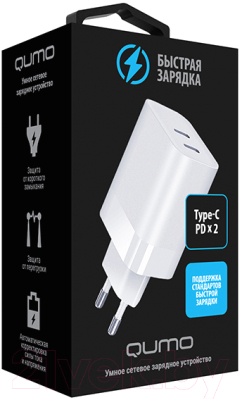 Адаптер питания сетевой Qumo Energy Charger 0074 / Q43016