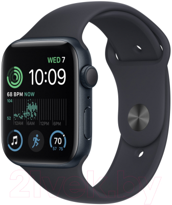 Умные часы Apple Watch SE 2 GPS 44mm (полуночный/ремешок S/M) - фото