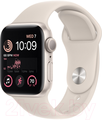 Умные часы Apple Watch SE 2 GPS 40mm (звездный свет, ремешок M/L) - фото
