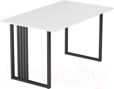 Письменный стол Mio Tesoro Франко 120x70 (белый/черный) - фото