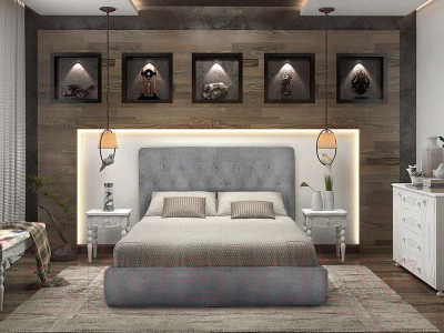 Двуспальная кровать Асмана Двойная-4 160x200