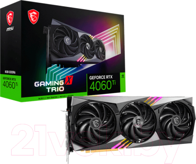 Видеокарта MSI GeForce RTX 4060 Ti Gaming X Trio 8G