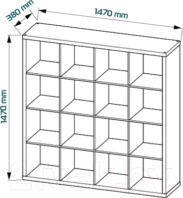 Стеллаж Mio Tesoro Фора 16