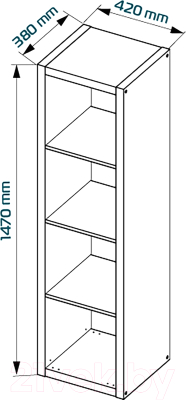 Стеллаж Mio Tesoro Фора 4L