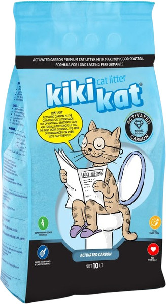 Наполнитель для туалета Kiki Kat Активированный уголь - фото