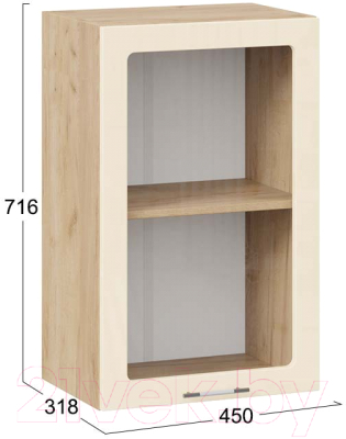 Шкаф навесной для кухни ТриЯ Весна 1В45С