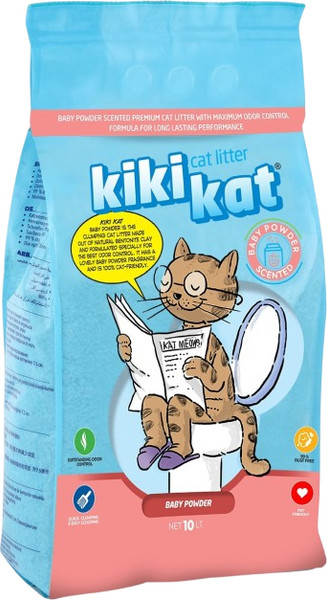 Наполнитель для туалета Kiki Kat Детская присыпка - фото