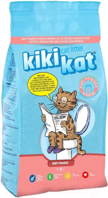 Наполнитель для туалета Kiki Kat Детская присыпка - фото