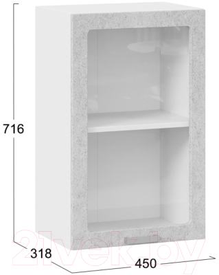 Шкаф навесной для кухни ТриЯ Гранита 1В45С