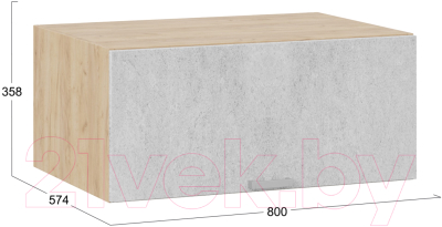 Шкаф навесной для кухни ТриЯ Гранита 1В8ГП