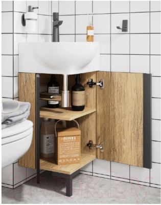 Тумба с умывальником Aqwella Porto POR0104DB