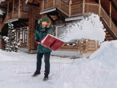 Лопата для уборки снега Fachmann 05.001 (бордовый)