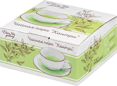 Чашка с блюдцем Elan Gallery Кантри / 760062