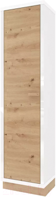 Шкаф-пенал Stolline Балтимор / 414.04 (белый/дикий дуб) - фото