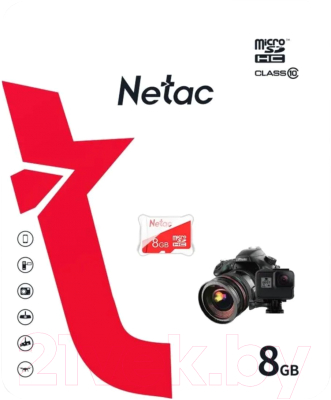 Карта памяти Netac microSDXC P500 ECO 8GB (NT02P500ECO-008G-S) - фото