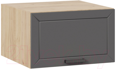 Шкаф навесной для кухни ТриЯ Лорас 1В6ГП (дуб крафт золотой/холст вулкан) - фото