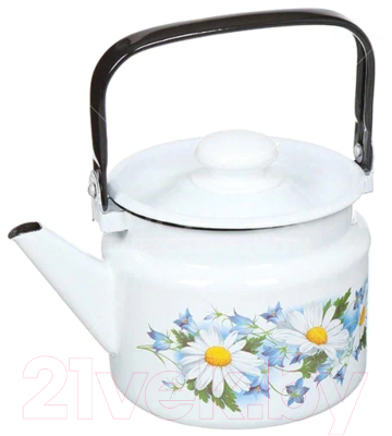 Чайник Лысьвенские эмали Ромашковое поле С-27104 П2 - фото