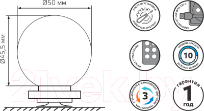 Подсветка для картин и зеркал Gauss Makeup LED MK001