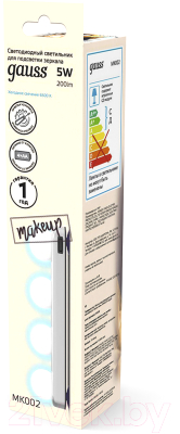 Подсветка для картин и зеркал Gauss Для зеркала MK002