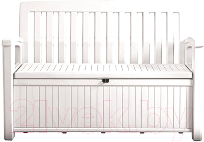 Скамья садовая Keter Patio Bench / 253818 (белый) - фото