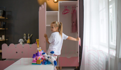 Шкаф-пенал Файрум Пиги / ФР20-ПГ01 (розовый)