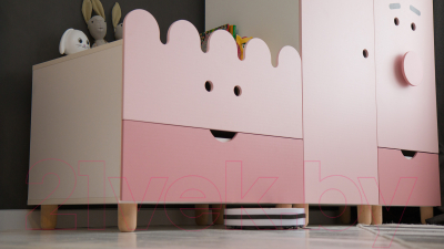 Комод Файрум Пиги / ФР20-ПГ04 (розовый)