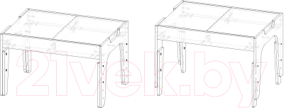 Стол детский Файрум Пиги / ФР20-ПГ06 (розовый)