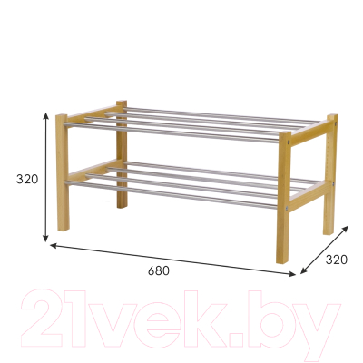 Полка для обуви Мебелик Атлас
