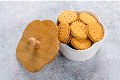 Емкость для хранения Elan Gallery Белый узор / 540524