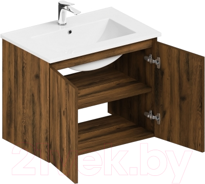 Тумба с умывальником ЗОВ Монови 60 / M60LA0LA-OL60 (аттик)