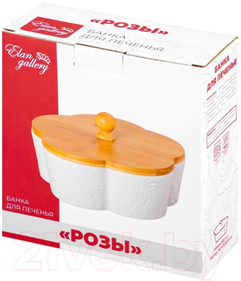 Емкость для хранения Elan Gallery Цветок Розы / 540414