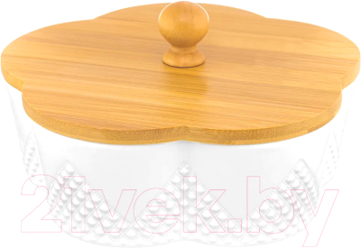 Емкость для хранения Elan Gallery Цветок Ромбики / 540488 - фото