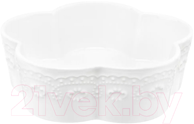 Емкость для хранения Elan Gallery Цветок Белый узор / 540525